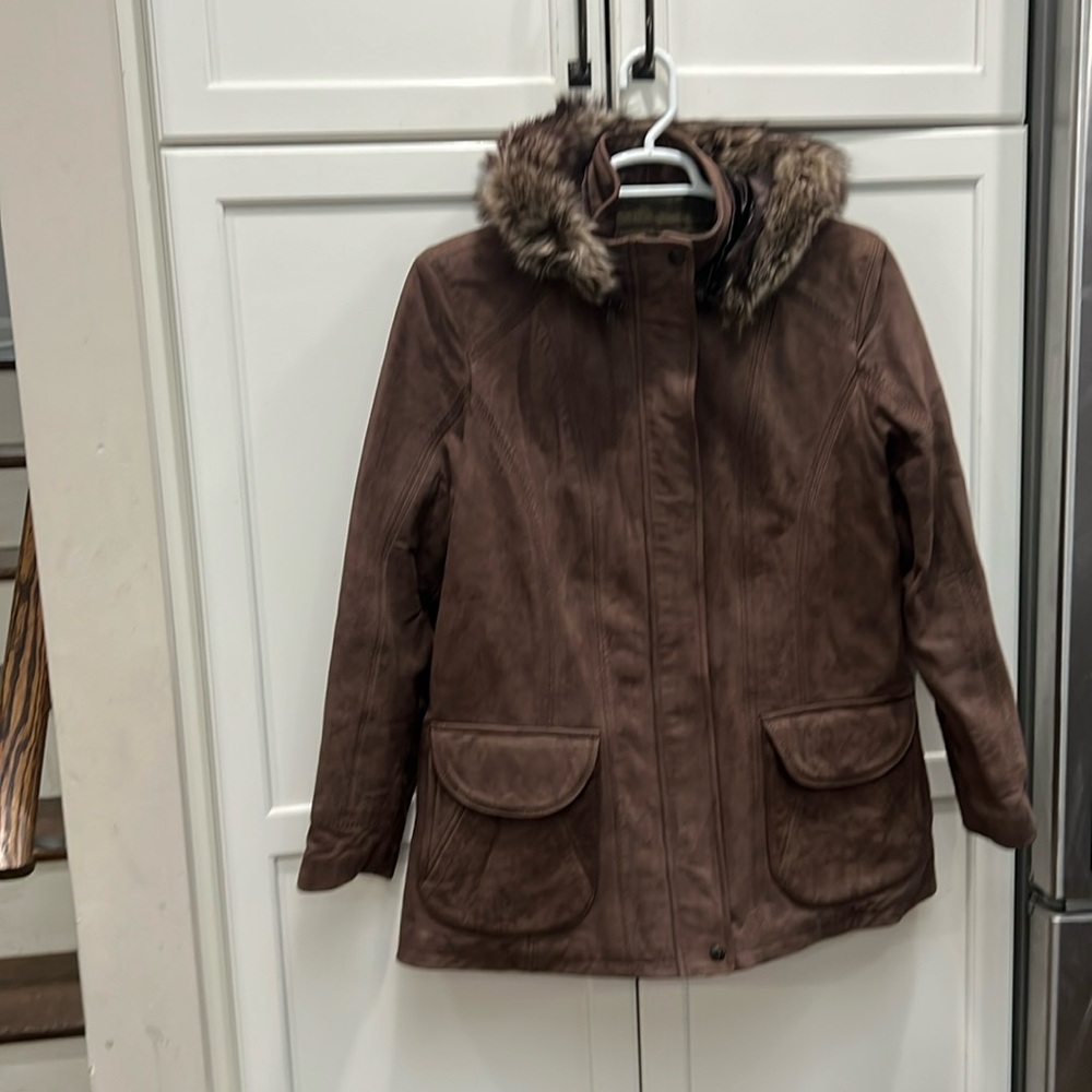 Leather coat, XL